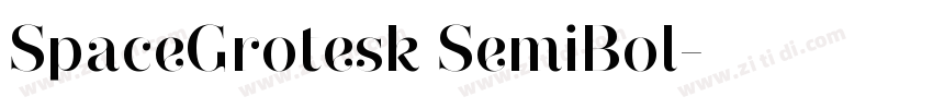 SpaceGrotesk SemiBol字体转换